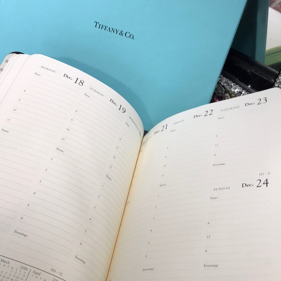 Tiffany & Co. Accessories Rare Tiffany Co 207 Weekly Planner Brand
